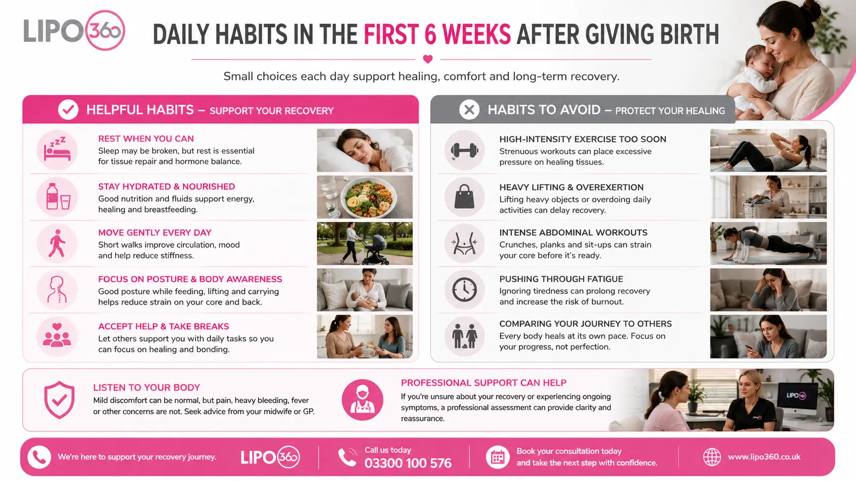 What to Do (and Avoid) in the First 6 Weeks After Giving Birth To Avoid Diastasis Recti 3 First 6 Weeks After Giving Birth To Avoid Diastasis Recti Reading : Daily Habits in the First 6 Weeks After Giving Birth